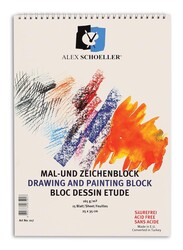 Alex Schoeller Teknik Çizim ve Resim Defteri 165 gr 25x35 cm - Alex Schoeller