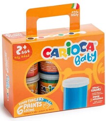 Carioca Parmak Boyası 6 Renk 80 ml - Carioca
