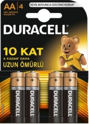 Duracell Alkalin AA LR6/MN1500 Kalem Pil 4'lü - Duracell