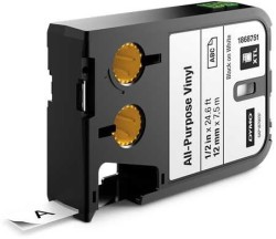 Dymo XTL Çok Amaçlı Vinil 12 mmx7 m Beyaz/Siyah - Dymo