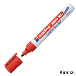 Edding 360XL Beyaz Yazı Tahtası Kalemi Kırmızı - Edding