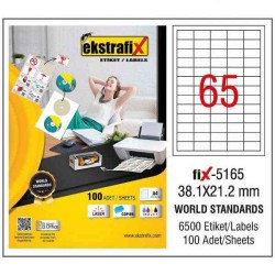 Ekstrafix Laser Etiket 38,1x21,2mm - Ekstrafix