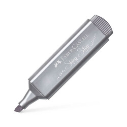 Faber-Castell 1546 Fosforlu Kalem Metalik Gümüş - Faber Castell