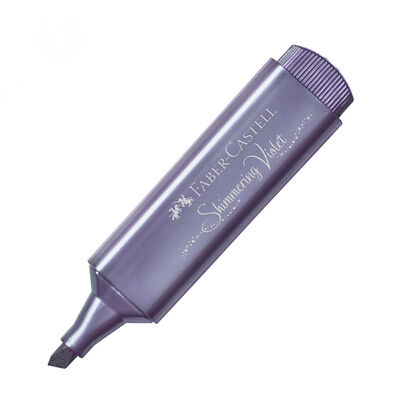 Faber-Castell 1546 Fosforlu Kalem Metalik Mor - 1