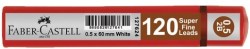 Faber-Castell Grip Min 0.5 2B 60mm 120'li Kırmızı Tüp - Faber Castell