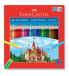 Faber-Castell Karton Kutu Boya Kalemi 24 Renk - Faber Castell