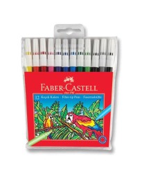Faber-Castell Keçeli Kalem 12 Renk - Faber Castell