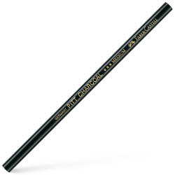 Faber-Castell Pitt Monochrome Füzen Kömür Kalem Siyah Orta Sert 2907/M - Faber Castell