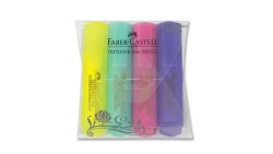 Faber-Castell Şeffaf Gövde Pastel Renkler 1546 4'lü Poşet - Faber Castell
