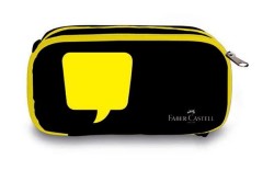 ​Faber-Castell Xtra Space Neon Sarı Kalem Çantası - Faber Castell