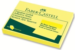 Faber-Castell Yapışkan Notluk 100x75mm Sarı - Faber Castell