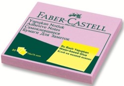 Faber-Castell Yapışkan Notluk Harmony 75x75mm Mor - Faber Castell