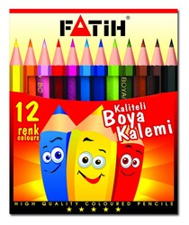 Fatih KuruBoya Kalemi 12 Renk ½ Boy - Fatih