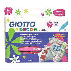 Giotto Decor Tekstil Boya Kalemi 6 Renk - Giotto