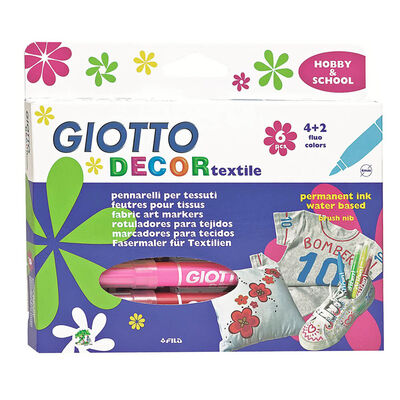 Giotto Decor Tekstil Boya Kalemi 6 Renk - 1