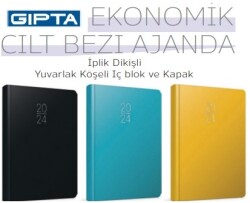 Gıpta 14X20 Eko Cilt Bezli Çizgili Ajanda 2024 - Gıpta