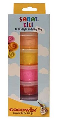 Goodwin Hava ile Kuruyan Sanat Kili 20 gr 6 Renk Set - 1