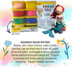 Goodwin Sanat Kili 40 gr 8 Renk Set - Goodwin