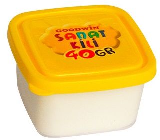 Goodwin Hava ile Kuruyan Sanat Kili 40 gr - Beyaz - 1