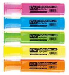Kraf Fosforlu Kalem 5 li - Kraf