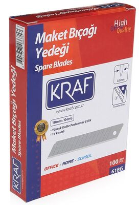 Kraf Geniş Maket Bıçağı Yedeği 100'lük - 1