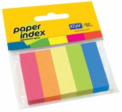 Kraf Kağıt İndex 15x50mm 5 Renk x 100 Sayfa - Kraf