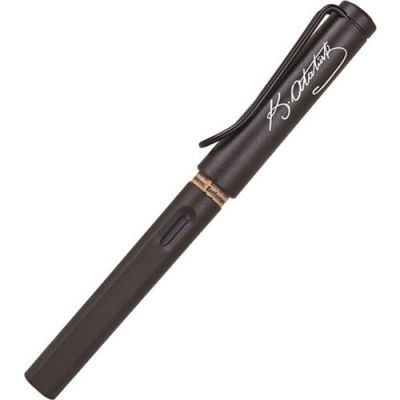 Lamy Safari Dolma Kalem Atatürk İmzalı Mat Siyah M Uç - 1