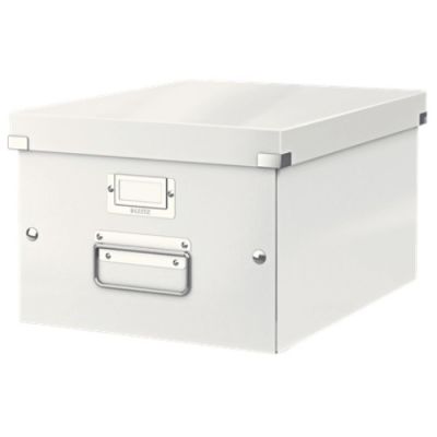 Leitz Click & Store Orta Boy Kutu Metalik Beyaz - 1