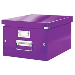 Leitz Click & Store Orta Boy Kutu Metalik Mor - Leitz