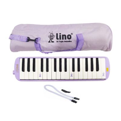 Lino Melodika 32 Tuşlu Bez Çantalı Pastel Mor - 1