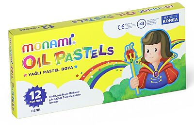 Monami Pastel Boya 12 Renk Karton Kutulu - 1
