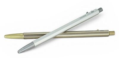 Monami 153 Pearl Tükenmez Kalem 2'li Set (Altın & Gümüş) - 2
