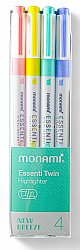 Monami Essenti Twin Fosforlu Kalem New Breeze 4'lü Set - Monami