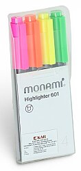Monami Fosforlu Kalem 601 4'lü Set - Monami