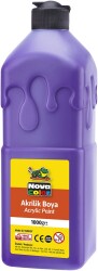 Nova Color Akrilik Boya 1000 gr Mor (Hobi ve Okul Boyası) - Nova Color