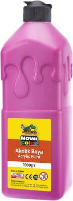Nova Color Akrilik Boya 1000 gr Pembe (Hobi ve Okul Boyası) - 1