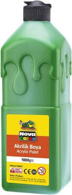 Nova Color Akrilik Boya 1000 gr Yeşil (Hobi ve Okul Boyası) - 1