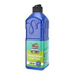 Nova Color Parmak Boyası 500 gr Mavi - Nova Color