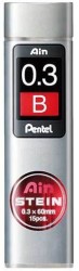 Pentel Hi-Polymer 0.3mm B Ain Stain Min - Pentel