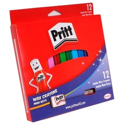 Pritt Jumbo Üçgen Silinebilir Pastel 12 Renk - Pritt