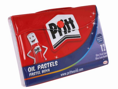 Pritt Pastel Boya Çantalı 12 Renk  - 1