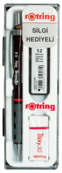 Rotring Tikky Okul Seti 0.5mm Versatil+Min Silgi Hediyeli - Bordo - Rotring