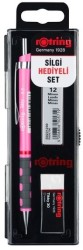 Rotring Tikky RD Okul Seti 0.5mm Versatil+Min Silgi Hediyeli - Neon Pembe - Rotring