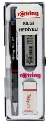 Rotring Tikky Okul Seti 0.7mm Versatil+Min Silgi Hediyeli - Bordo - 1