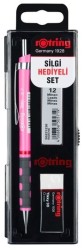 Rotring Tikky RD Okul Seti 0.7mm Versatil+Min Silgi Hediyeli - Neon Pembe - Rotring