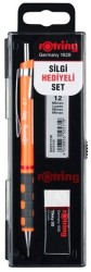 Rotring Tikky RD Okul Seti 0.7mm Versatil+Min Silgi Hediyeli - Neon Turuncu - Rotring