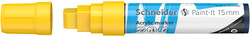 Schneider 330 Akrilik Marker 15mm Sarı - Schneider