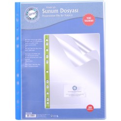 Serve Klasör için Sunum Dosyası 20’li Mavi - Serve