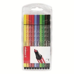 Stabilo Pen 68 10 Renk Askılı Paket - Stabilo