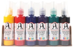 Südor Monalisa Sprey Kumaş Akrilik Boya 6 Renk x70 ml. - Südor